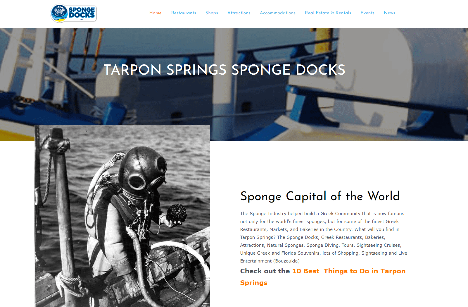 Tarpon Springs Website